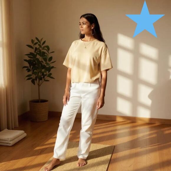 LITA by Ciara NEW 100% Silk Top Cream Size XXL 2X Plus - Picture 1 of 16